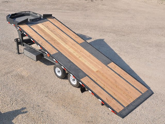 Gooseneck tilting deck trailer